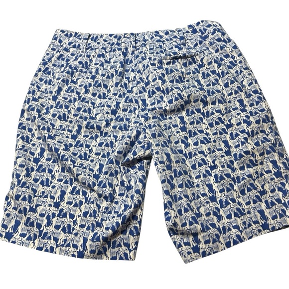 Talbots Blue Bermuda Shorts with Elephants size 6P - Picture 8 of 8